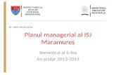 Planul managerial al  ISJ Maramureş