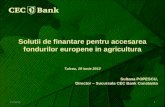 Solutii de finantare pentru accesarea fondurilor europene in agricultura