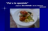 “Pui a la spaniole” propus de  Ţica Andrada din 13 I, Tehnician  în  gastronomie