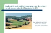Implicaţiile noii politici comunitare de dezvoltare rurală asupra aderării României la UE