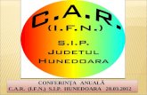 CONFERIN Ţ A   ANUAL Ă C . A . R . (I . F . N . )  S.I.P.  HUNEDOARA 28.03.2012