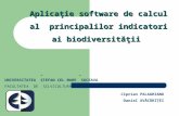 Aplicaţie software de calcul al  principalilor indicatori ai biodiversităţii