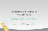 Elemente de statistică matematică