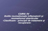 CURS IV Bolile reumatismale inflamatorii şi reumatismul abarticular
