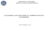 CLUSTERUL-FACTOR CHEIE AL COMPETITIVITATII ECONOMICE