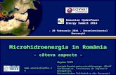 Microhidroenergia în România –  c â teva aspecte  –