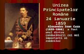 Unirea Principatelor Române 24  ianuarie  1859