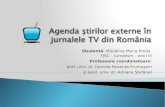 Agenda știrilor externe în jurnalele TV din România