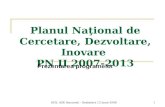 Planul Na ţional de Cercetare, Dezvoltare, Inovare  PN II 2007-2013