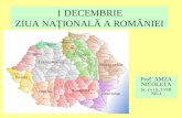 1 DECEMBRIE ZIUA NA ŢIONALĂ A ROMÂNIEI