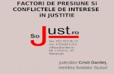 FACTORI DE PRESIUNE S i CONFLICTELE DE INTERESE  i N JUSTITIE