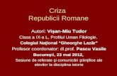 Criza  Republicii Romane