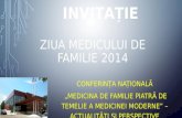ZIUA MEDICULUI DE FAMILIE 2014