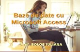Baze  de date cu Microsoft Access