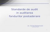 Standarde de audit in auditarea fondurilor postaderare