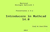 Introducere  în Mathcad  14.0