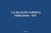 2.6 RELACIÓN JURIDICA TRIBUTARIA –RJT-