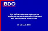 Consultanta pentru accesarea/ implementarea proiectelor finantate din instrumente structurale