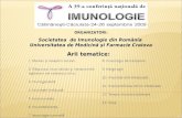 ORGANIZATOR I : Societatea  de Imunologie din Rom ânia