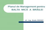 Planul de Management pentru  BALTA  MIC Ă A  BR Ă ILE I