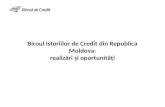 Biroul Istoriilor de Credit din Republica Moldova: realizări și oportunități