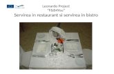 Leonardo Project “F&B4You” Servirea in restaurant si servirea in bistro