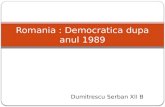 Romania :  Democratica dupa anul  1989