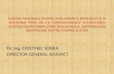 Dr. Ing. CRISTINEL SONEA DIRECTOR GENERAL ADJUNCT
