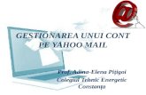 Gestionarea unui cont pe  yahoo mail