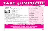 Newsletter Taxe si Impozite Actual
