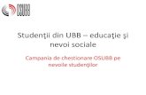 Studentii din UBB Educatie si nevoi sociale