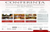 Conferinta Managementul Performantei in Romania 2013 - Brosura