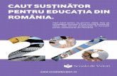 Caut susținător pentru educația din România. - 2%