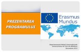 Prezentare Erasmus Mundus