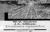 W.V.O. Quine, J. S. Ullian-Tesatura opiniilor-Paralela 45 (2007)