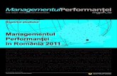 Raportul studiului Managementul Performantei in Romania 2011