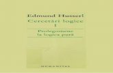 Edmund Husserl - Cercetari Logice I