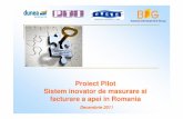 Presentare "Read& Billing" Water sector, Pilot Project