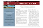 Buletin Info despre admiterea la Institutul Teologic Adventist din Cernica în anul  2014