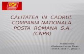 CNPR - Calitate - Glodeanu Corina