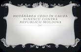 Hotărârea CEDO În Cauza Ninescu Contra Republicii Moldova (1)