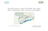 Preluarea unei probe de apa din Dunare din zona Giurgiu