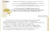 Aculova Taisia,Iavorschi Lilia: Cercetare bibliometrică din domeniul Istorie
