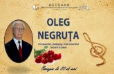 Oleg Negruţa. Compozitor, pedagog, instrumentist  (vioară şi pian). Omagiu la 80 de ani