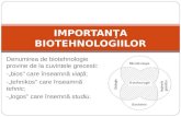 1 Importanţa Biotehnologiilor