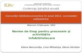 Elena Harconiţa, Lina Mihaluţa, Elena Stratan: Norme de timp pentru procesele şi activităţile infobibliotecare în BŞU: Ghid