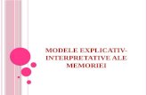 Modele Explicativ-Interpretative Ale Memoriei