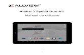 Allview AllDro 3 Speed Duo HD Tablet - Allview AllDro 3 Speed Duo HD Tablet User Guide