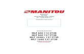 Manual MANITOU MLT 1040