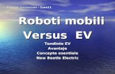 Roboti mobili Roboti mobili Versus EV Tendinte EV Avantaje Concepte esentiale New Beetle Electric Sisteme Incorporate – Curs11 Sisteme Incorporate – Curs11.